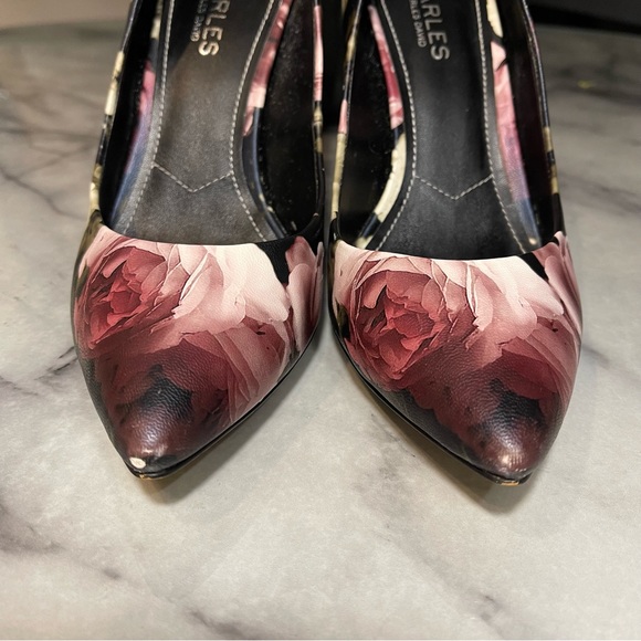 Charles by Charles David Floral Stiletto Pumps 7.5 - Picture 10 of 10